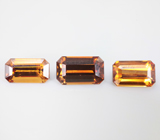 Крупный набор из 3 цирконов 9,82 карата 