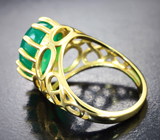 Серебряное кольцо с ярким хризопразом Серебро 925