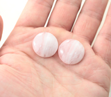 Крупный парный розовый кварц 50,02 карата 