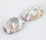 Без облагораживания! Пара желто-зеленых сапфиров 4,63 карата 