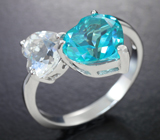 Чудесное серебряное кольцо с топазами Серебро 925