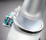 Чудесное серебряное кольцо с топазами Серебро 925