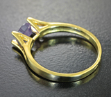 Золотое кольцо с редким лавандовым сапфиром 0,7 карата Золото