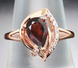 Изящное серебряное кольцо с альмандином гранатом