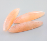 Набор из 3 кабошонов «земляничного» кварца 27,27 карата 