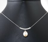 Серебряное колье с жемчугом Серебро 925