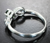 Прелестное серебряное кольцо с диопсидом