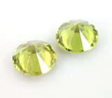 Пара уральских демантоидов 1,16 карата 