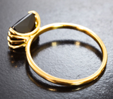 Золотое кольцо с насыщенным желто-зеленым турмалином 2,85 карата