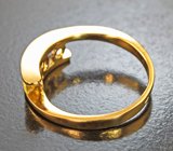 Золотое кольцо с разноцветными сапфирами пастельных тонов 1,45 карата