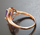 Чудесное cеребряное кольцо с аметистом