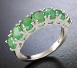 Серебряное кольцо с изумрудами Серебро 925