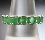 Серебряное кольцо с изумрудами Серебро 925