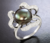 Серебряный комплект с цветным жемчугом Серебро 925