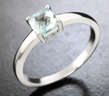 Прелестное серебряное кольцо с голубым топазом