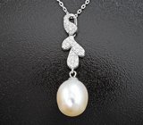 Серебряное колье с жемчужиной
