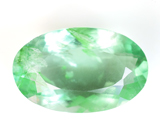 Крупный неоново-зеленый флюорит 23,6 карата 