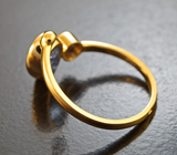 Золотое кольцо с сапфирами без облагораживания 2,32 карата и бриллиантом