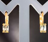 Золотые серьги с чистейшими диаспорами 1,74 карата Золото