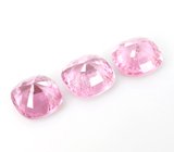 Набор из 3 неоново-розовых шпинелей 3,96 карата 