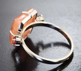 Комплект с орегонским солнечным камнем 20,15 карата и оранжевыми сапфирами