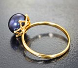 Золотое кольцо с цветной жемчужиной 4,3 карата