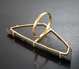 Крупное золотое кольцо с лабрадоритом 42,03 карата
