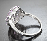 Замечательное cеребряное кольцо с аметистами Серебро 925