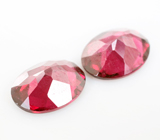 Пара родолитов 4,01 карата 