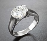 Серебряное кольцо с муассанитом 2 карата Серебро 925