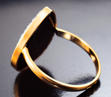 Золотое кольцо с агатовой камеей на долерите 7,26 карата