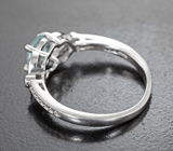 Изящное серебряное кольцо с аквамарином