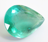 «Неоновый» голубовато-зеленый флюорит 13,69 карата 