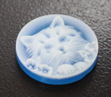 Агатовая камея на халцедоне 5,23 карата 