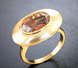 Кольцо с ограненным солнечным камнем 5,93 карата