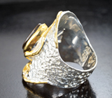 Серебряное кольцо с аммолитом аммонита Серебро 925