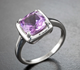 Серебряный комплект с аметистами