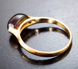 Золотое кольцо с насыщенным арбузным турмалином 2,53 карата