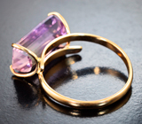 Золотое кольцо с контрастным аметрином 8,02 карата