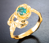 Золотое кольцо с чистейшим уральским александритом 0,59 карата Золото