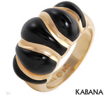 Кольцо «Kabana» с ониксом Золото