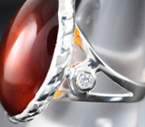 Серебряное кольцо c уникальным спессартином 46,9 карата Серебро 925