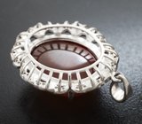 Серебряный кулон с уникальным гессонитом 41,95 карата