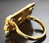 Стильное серебряное кольцо с аметистами и голубыми топазами