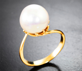Золотое кольцо с морской жемчужиной барокко 11,45 карата