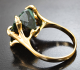 Золотое кольцо с редким крупным контрастным мау-сит-ситом 13,44 карата Золото