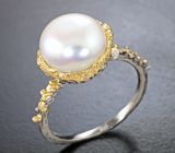 Серебряное кольцо с жемчужиной