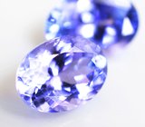 Пара чистейших танзанитов 2,33 карата