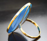 Крупное золотое кольцо с агатовой камеей на халцедоне 20,95 карата Золото