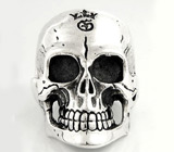 Кольцо «Череп Байкера» Серебро 925